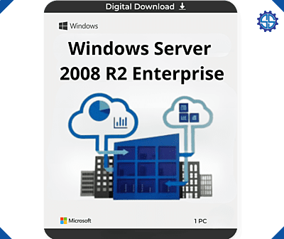 مفتاح Windows Server 2008 R2 Enterprise - ترخيص دائم وضمان التنشيط
