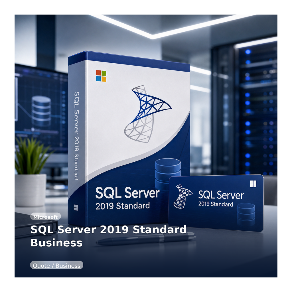 مايكروسوفت SQL Server 2019 Standard - Microsoft - مخصص للشركات والبيئات المؤسسية التي تحتاج SQL Server 2019 Standard تحديداً.