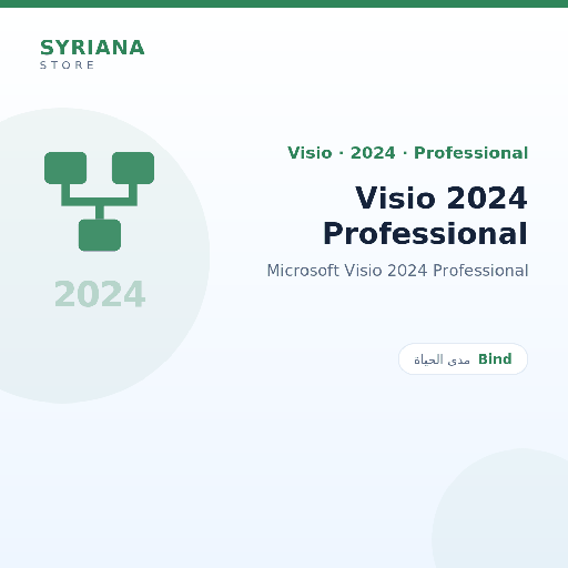مايكروسوفت Visio 2024 Professional - Microsoft - نسخة مدى الحياة متاحة — لا تجديد ولا اشتراك